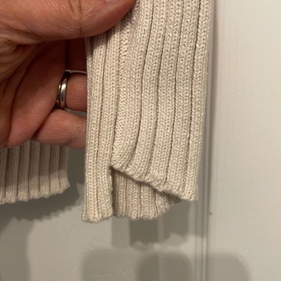 CAbi D-Ring Ribbed Cream Pullover Sweater - Picture 8 of 9
